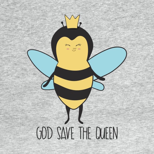 God Save The Queen -Queen Bee by Dreamy Panda Designs